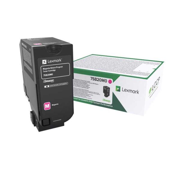 Cartuccia Toner Lexmark CS CX 727 CS728 75B20M0 Magenta Originale