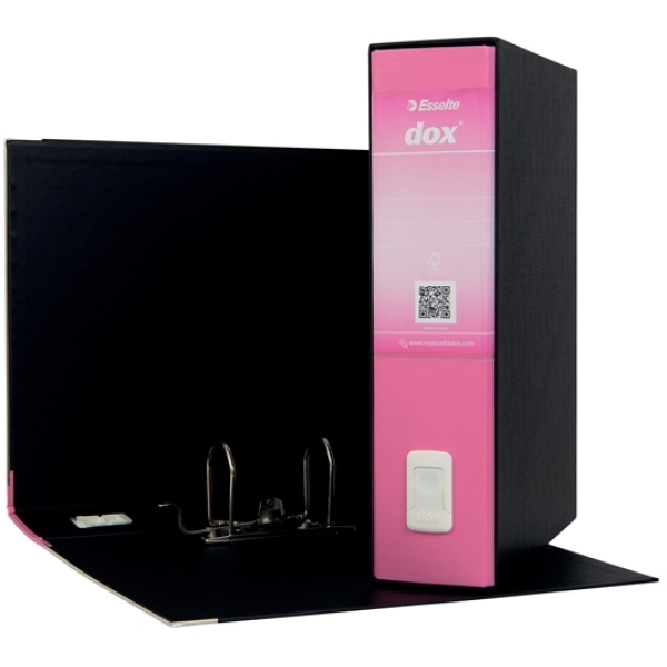 Raccoglitore a leva Esselte Dox S. Francisco dorso 8 cm protocollo rosa  23x34 cm (conf. 1)