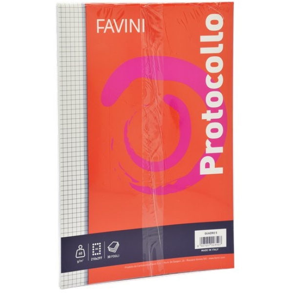 Fogli protocollo 5 mm Favini - 161307