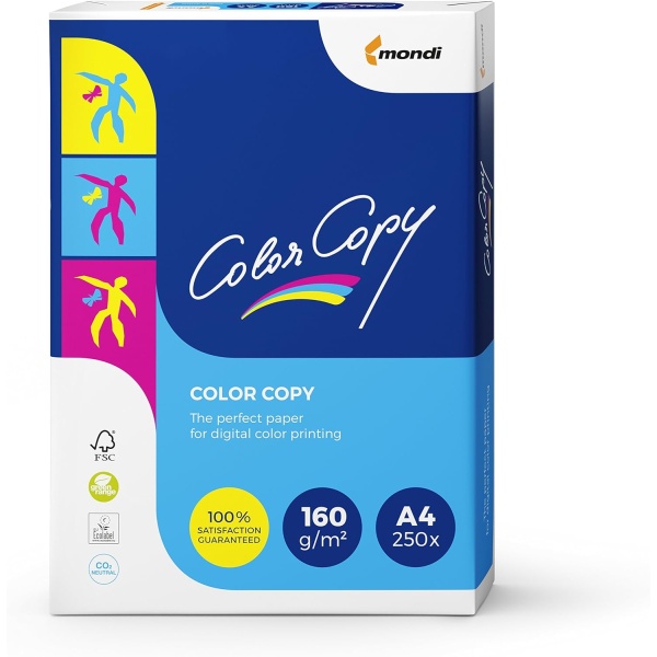 COLOR-COPY - COLOR160/A3 - Carta per fotocopie color copy 160 g/m² a3 risma  da 250 ff - 180085006 - 9003974416380