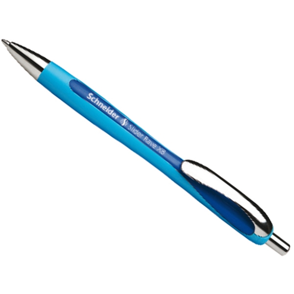 Penna a sfera a scatto Schneider Rave XB blu - tratto 1,4 mm - fusto  azzurro/blu (conf. 1)
